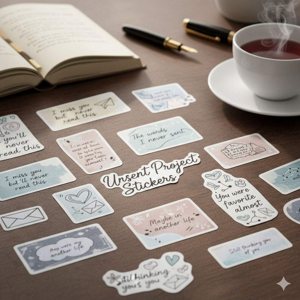 Unsent Project Stickers