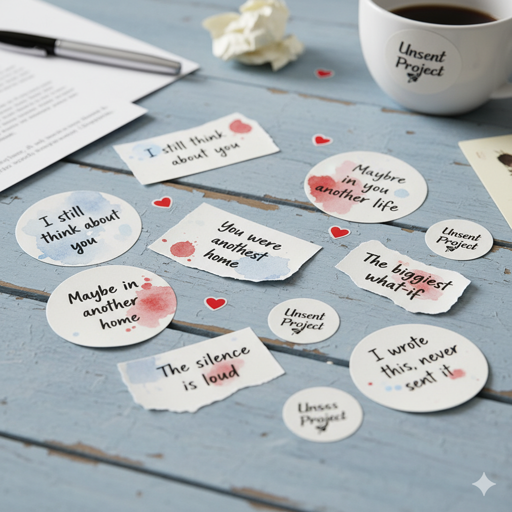 Unsent Project Stickers